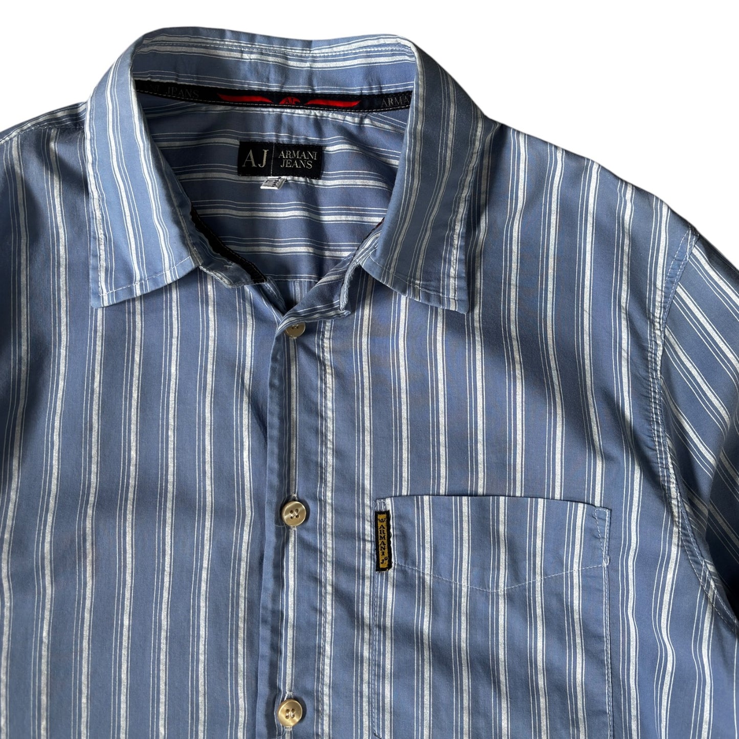 Armani Jeans 00’s Cotton Striped Shirt L