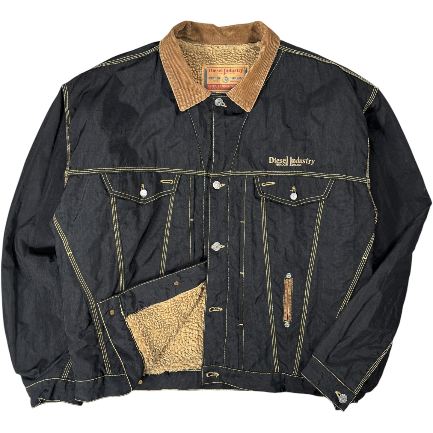 Diesel 90’s “Denver” Sherpa Trucker Jacket XL