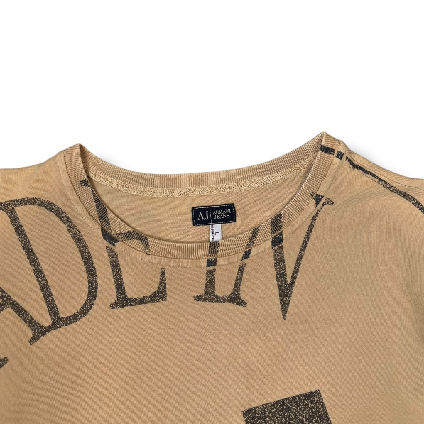 Armani Jeans 00’s Khaki T Shirt Large