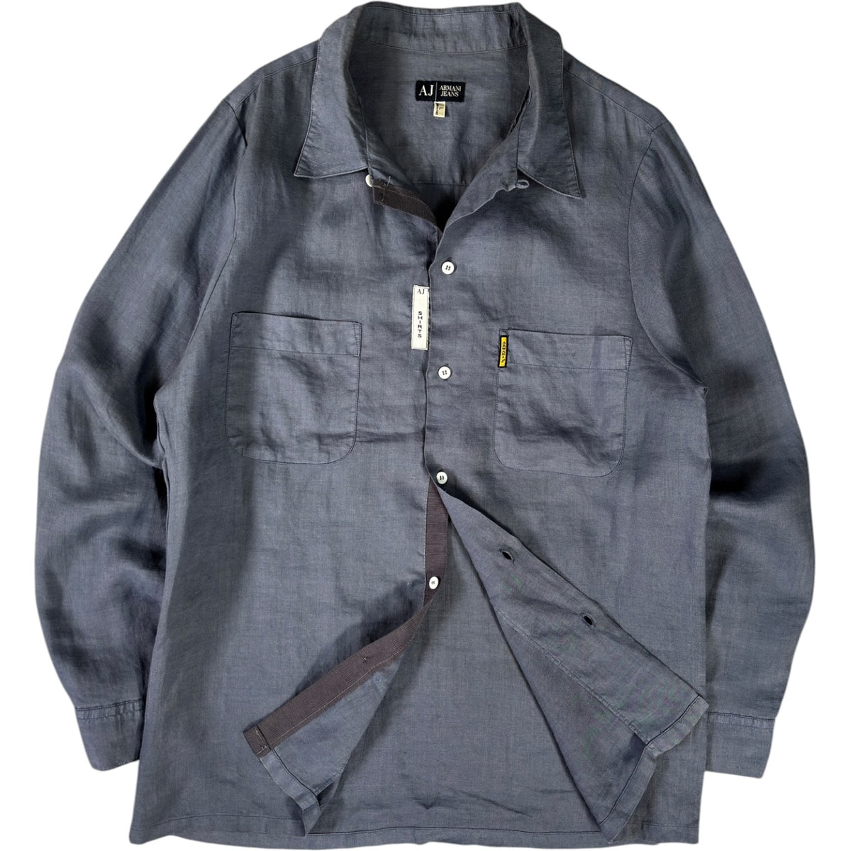 Armani Jeans 00’s Dual Pocket Linen Shirt L