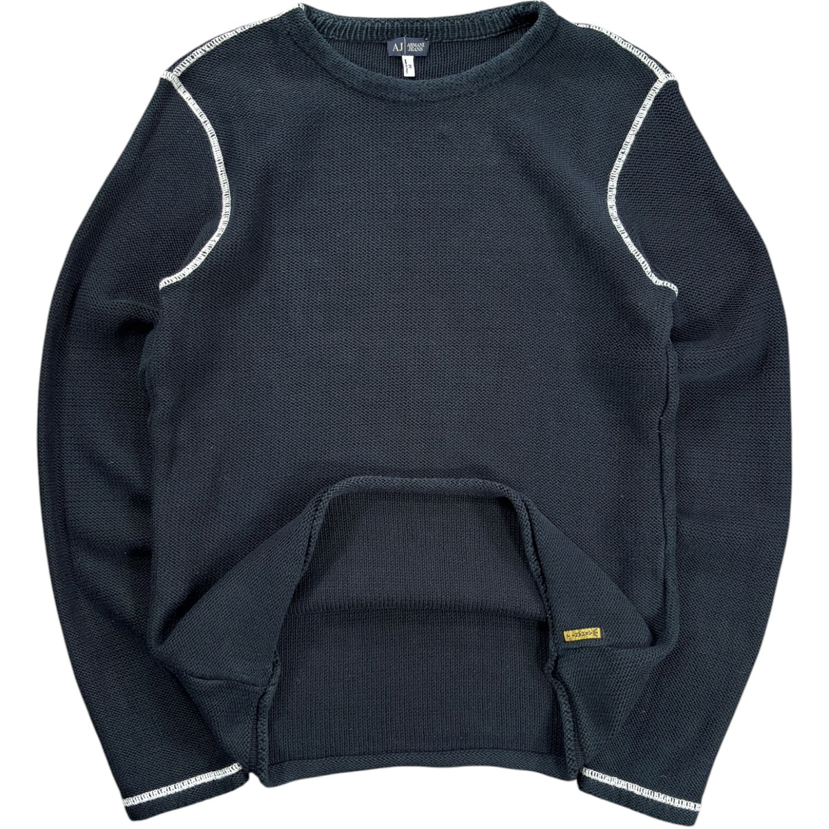Armani Jeans 00’s Heavyweight Cotton Knit M