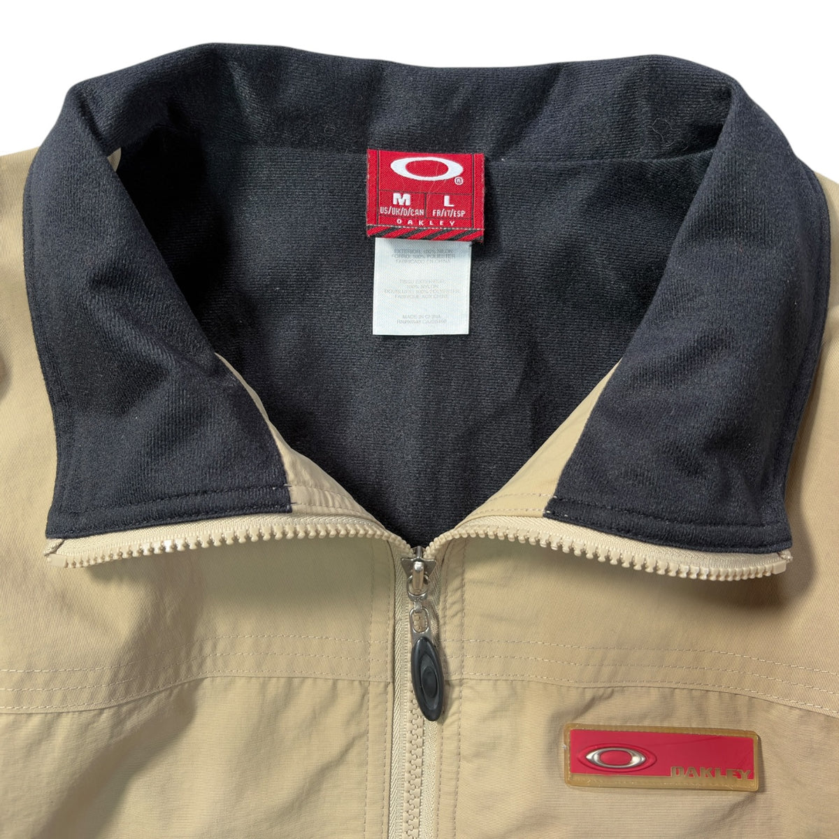 Oakley 90’s Two Tone Dual Zip Jacket XL