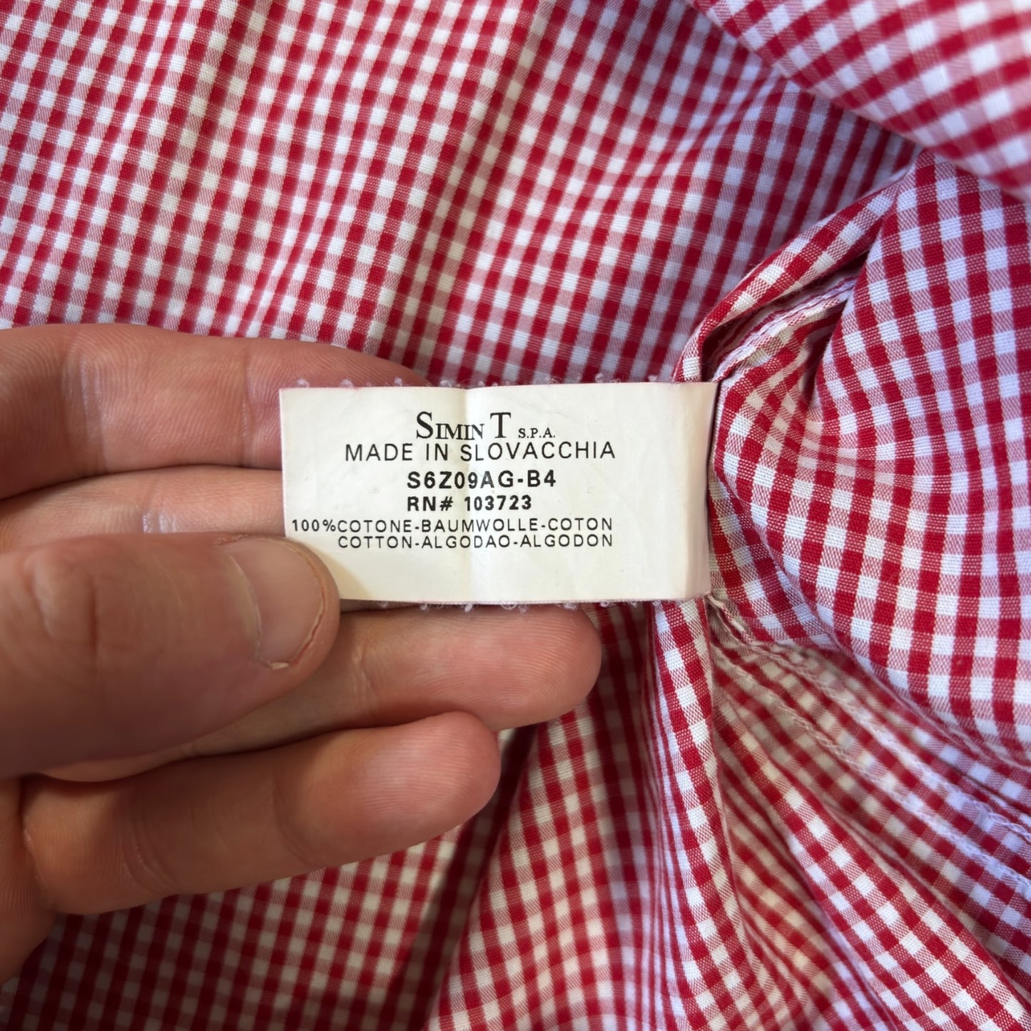 Armani Jeans 00’s Checkered Short Sleeve Shirt L
