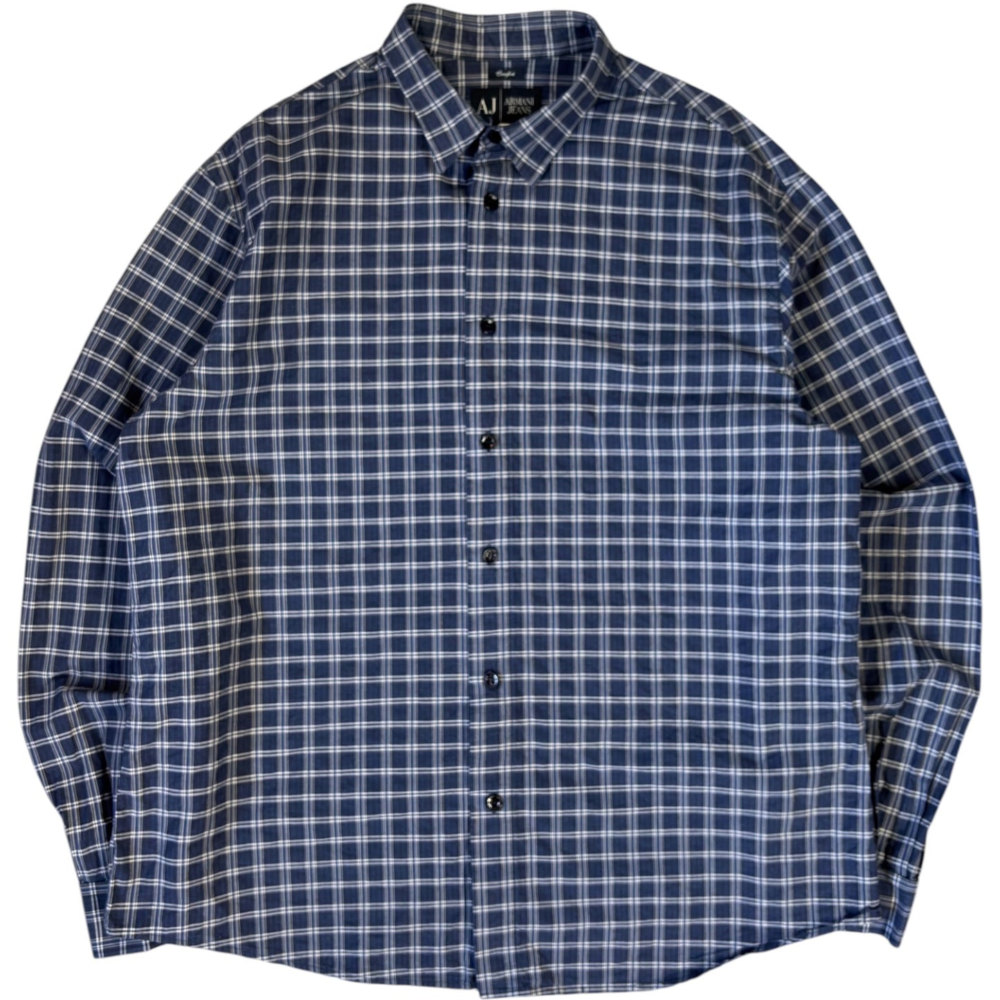 Armani Jeans 00’s Checkered Long Sleeve Shirt XL