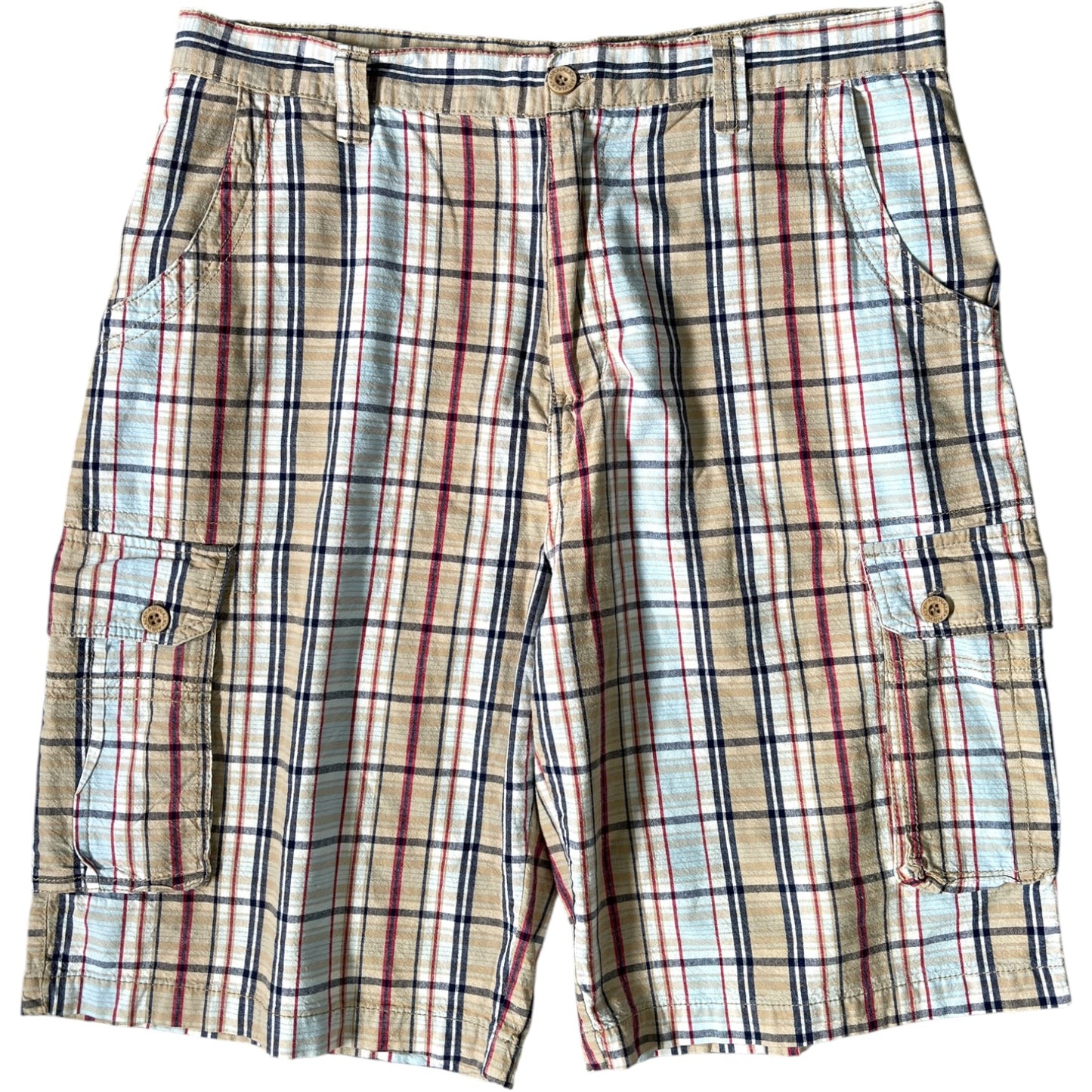 Airwalk 00’s Plaid Cargo Shorts W34