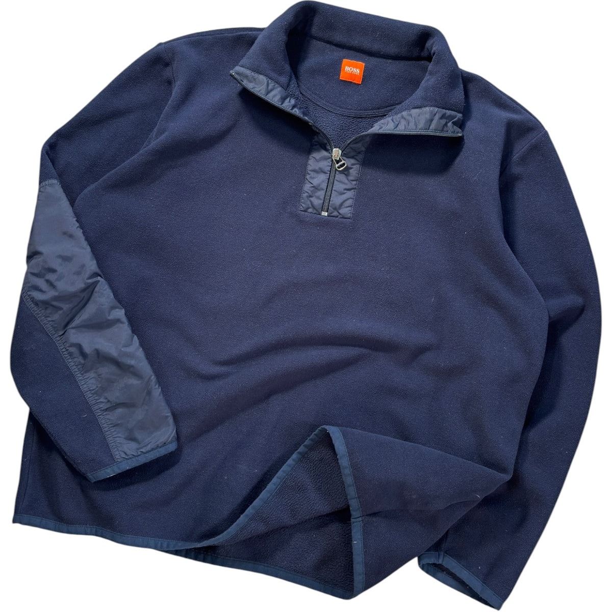 Hugo Boss Orange 00’s Panelled Quarter Zip Fleece XL