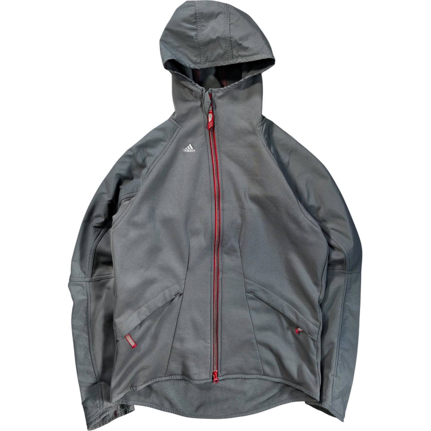Adidas 2004 Asymmetrical Zip Two Tone Climawarm Hoodie S