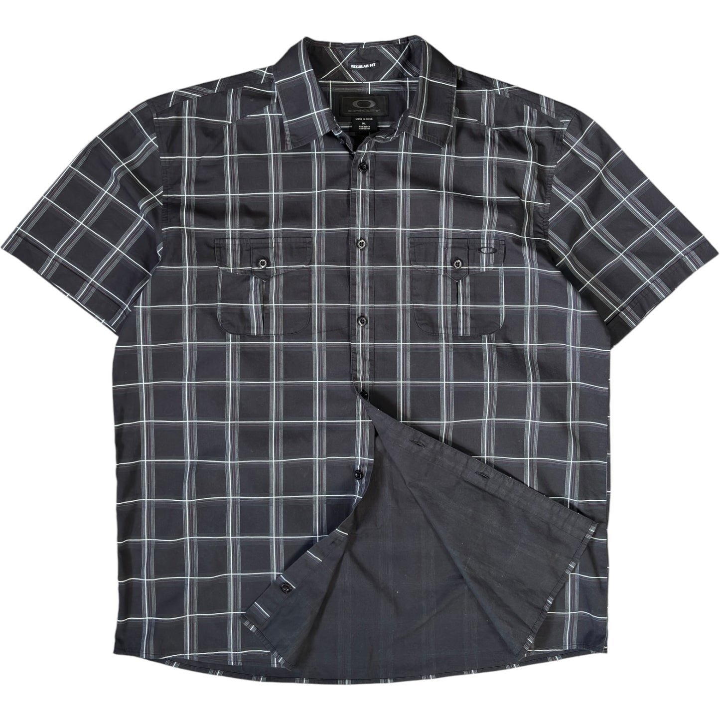 Oakley 2008 Checkered Short Sleeve Shirt XL