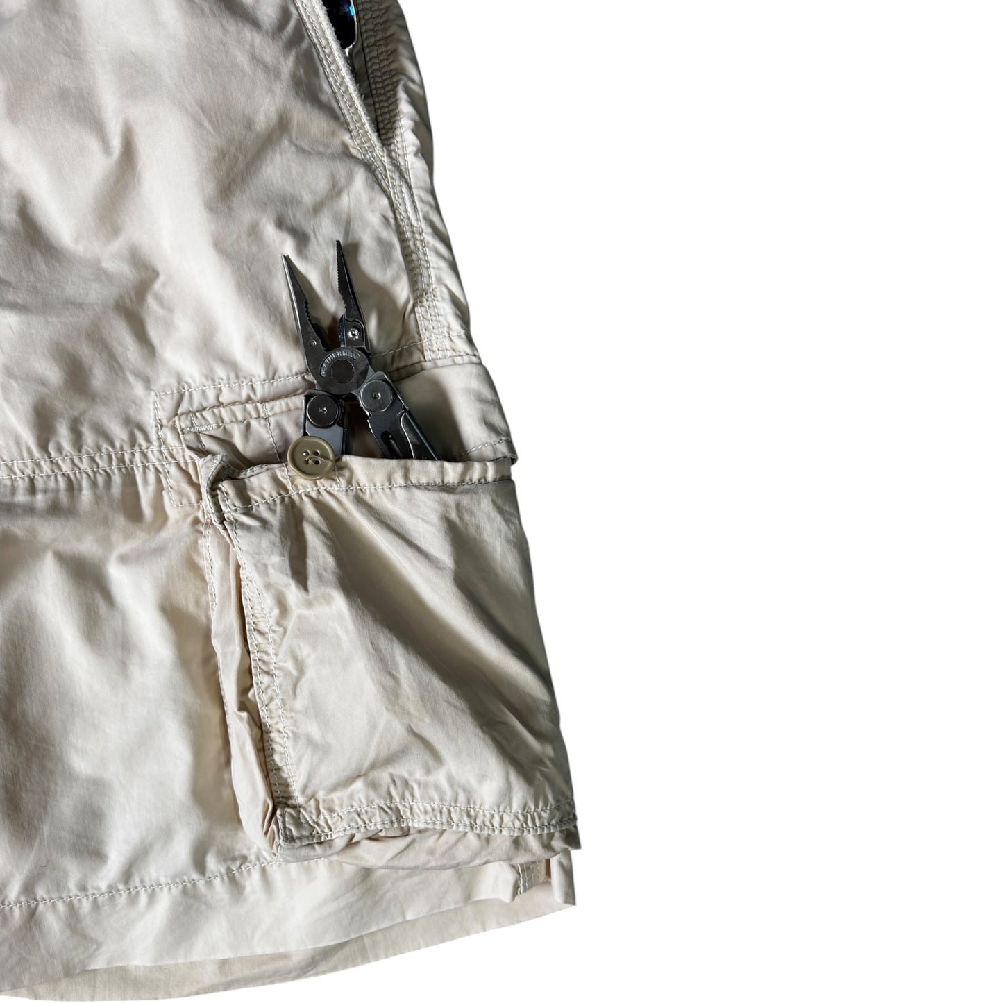 Armani Jeans 00's Linen Blend Cargo Shorts W36