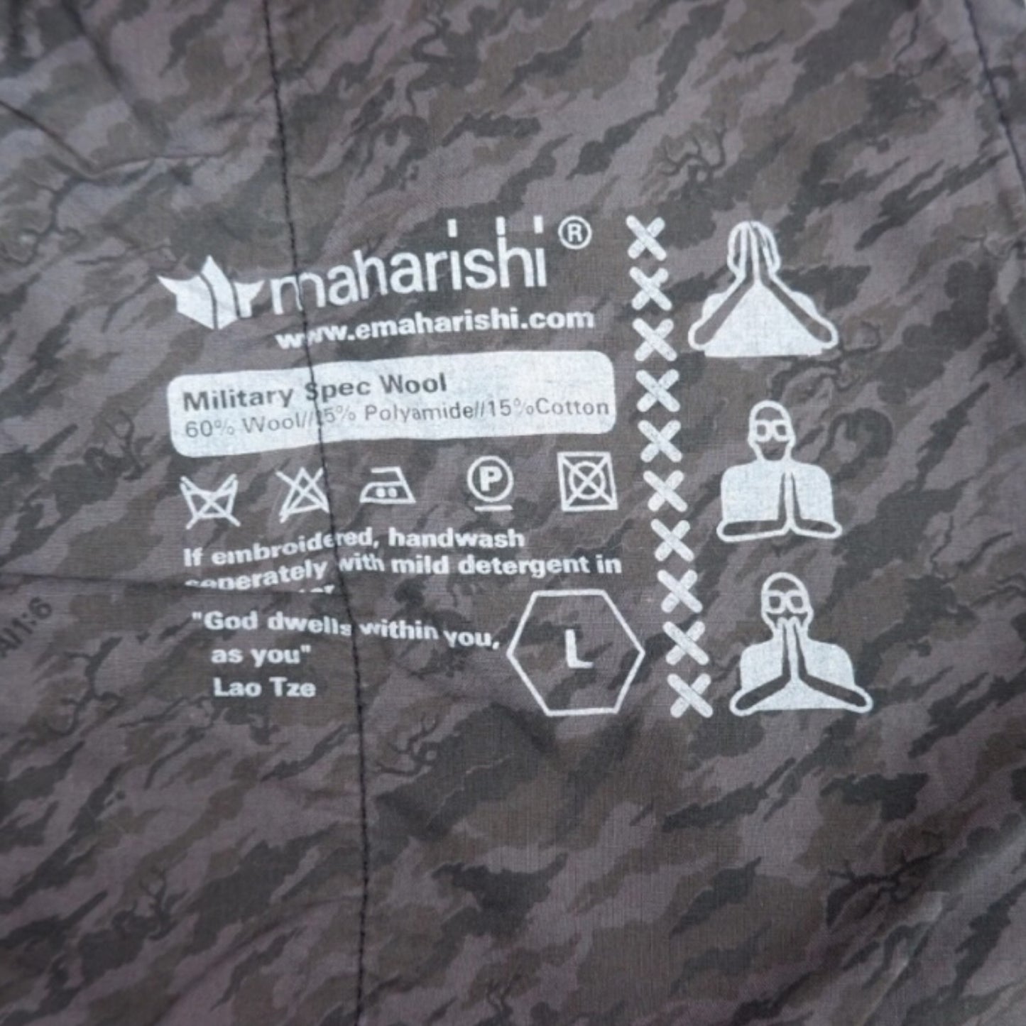 Maharishi Web Maosim Wool Bomber Jacket M