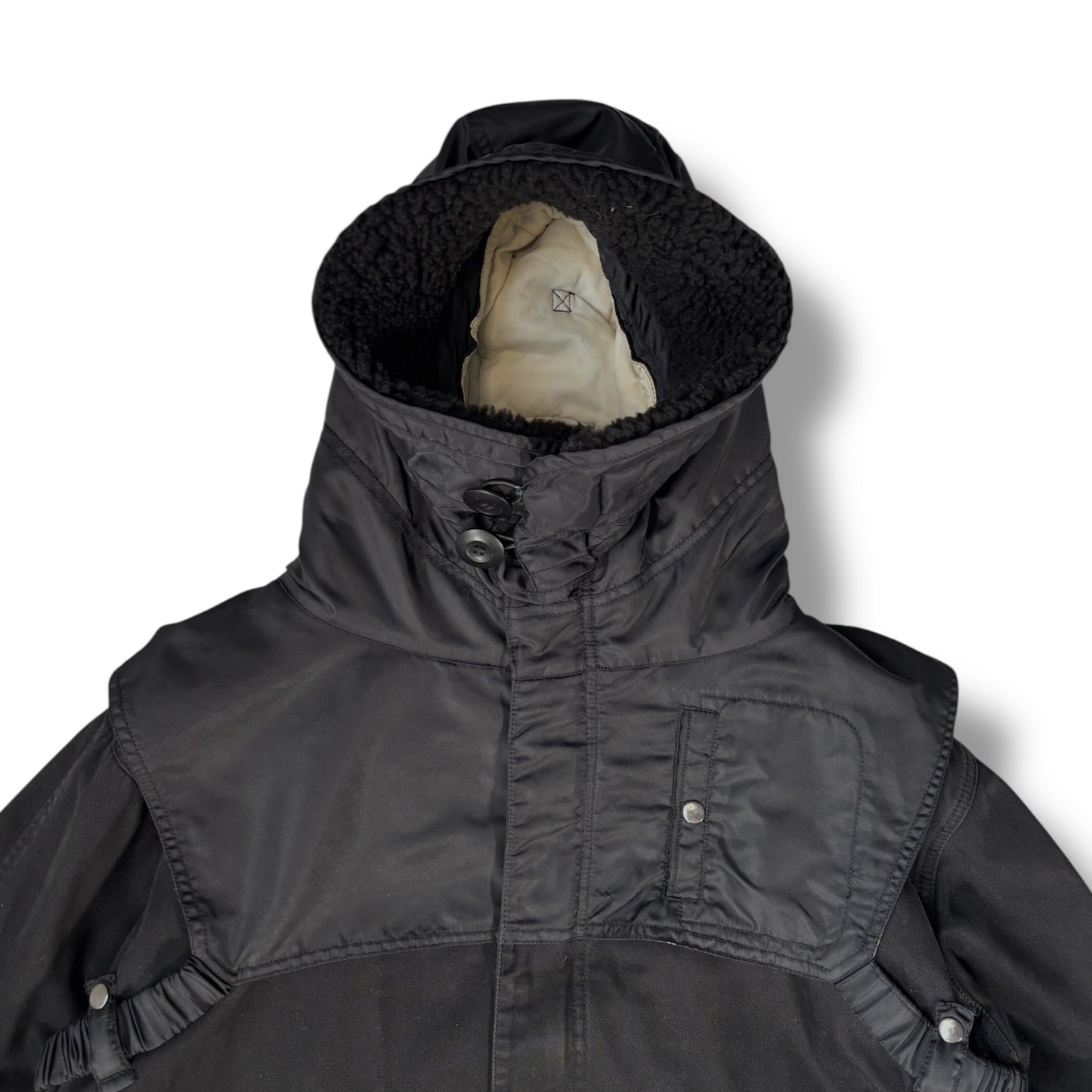 Maharishi 00’s Fishtail Fur Hood Parka Jacket Extra Large