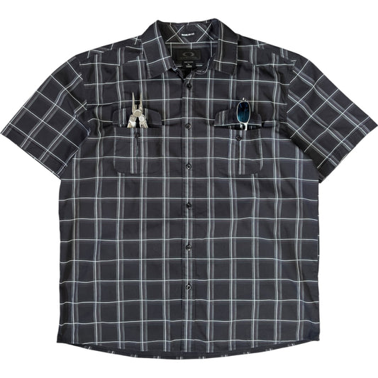 Oakley 2008 Checkered Short Sleeve Shirt XL