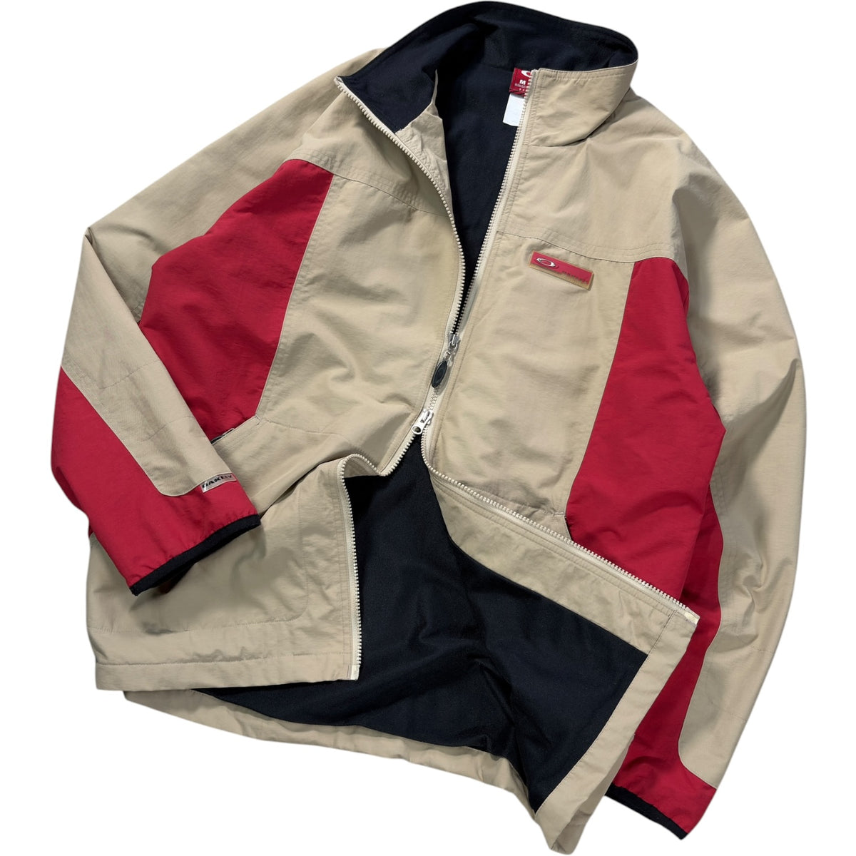 Oakley 90’s Two Tone Dual Zip Jacket XL