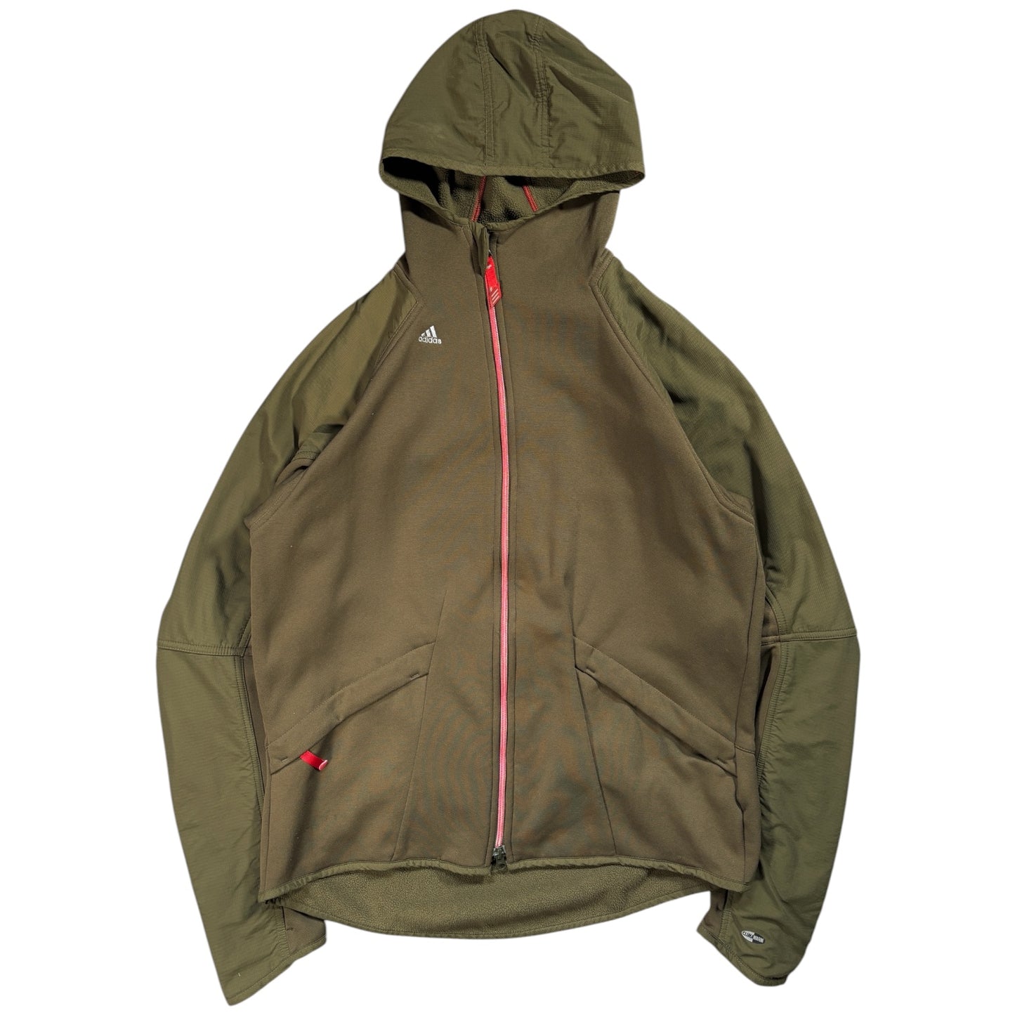 Adidas 2003 Asymmetrical Zip Two Tone Climawarm Hoodie L