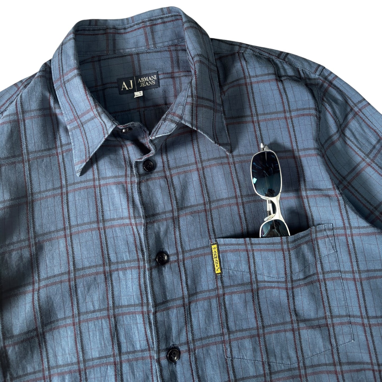 Armani Jeans 00’s Plaid Long Sleeve Shirt L