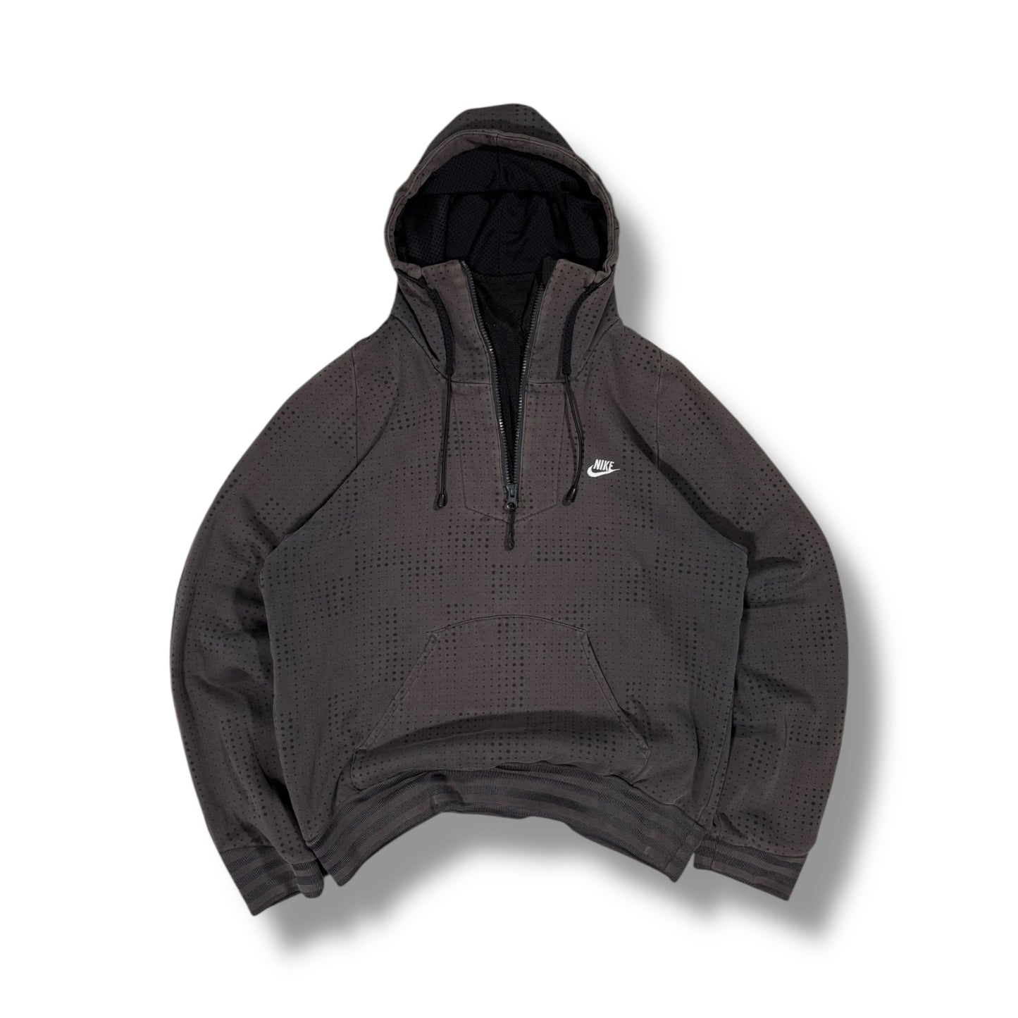Nike 00’s Mesh Cover Quarter Zip Hoodie Small