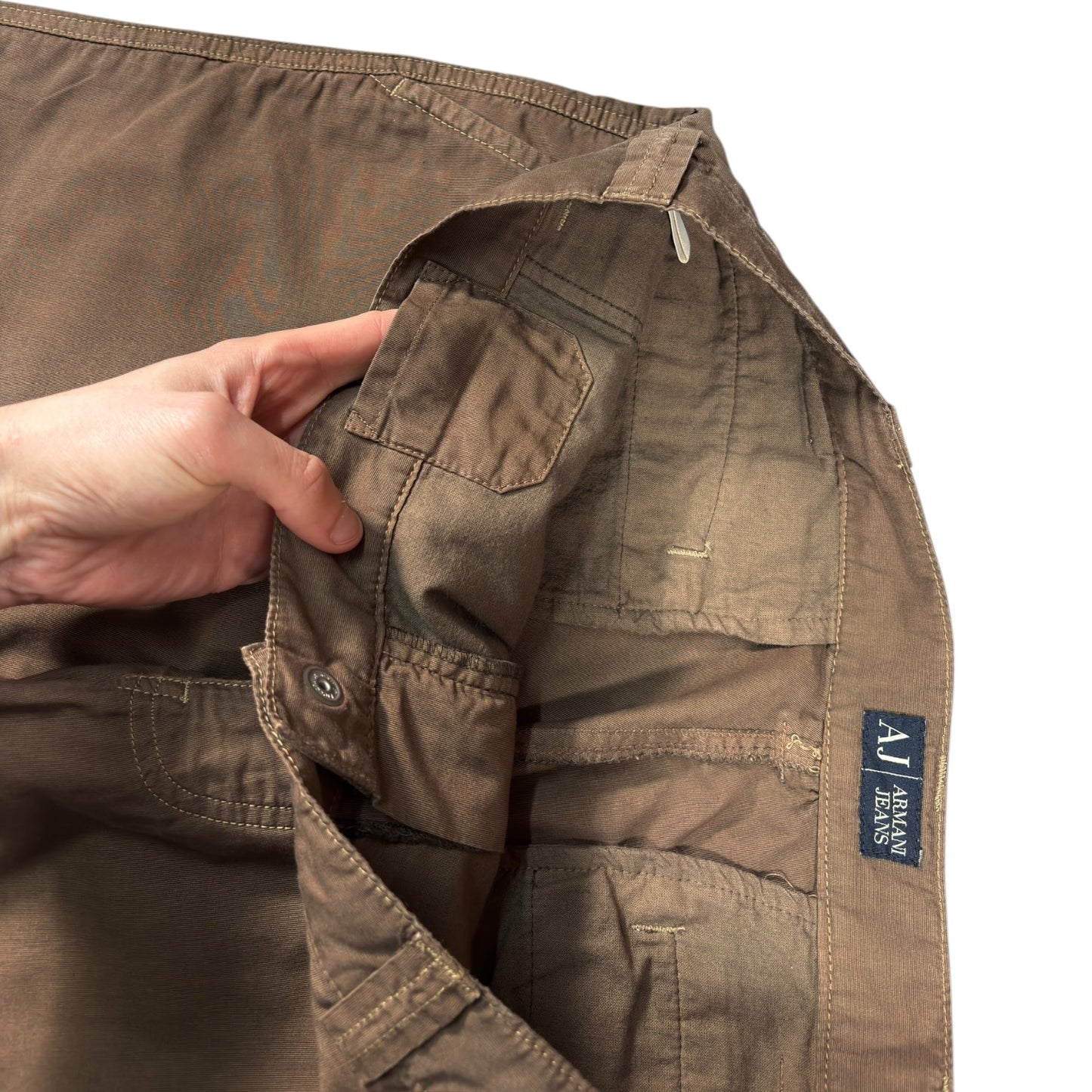 Armani Jeans 00’s Brown Utility Trousers W34