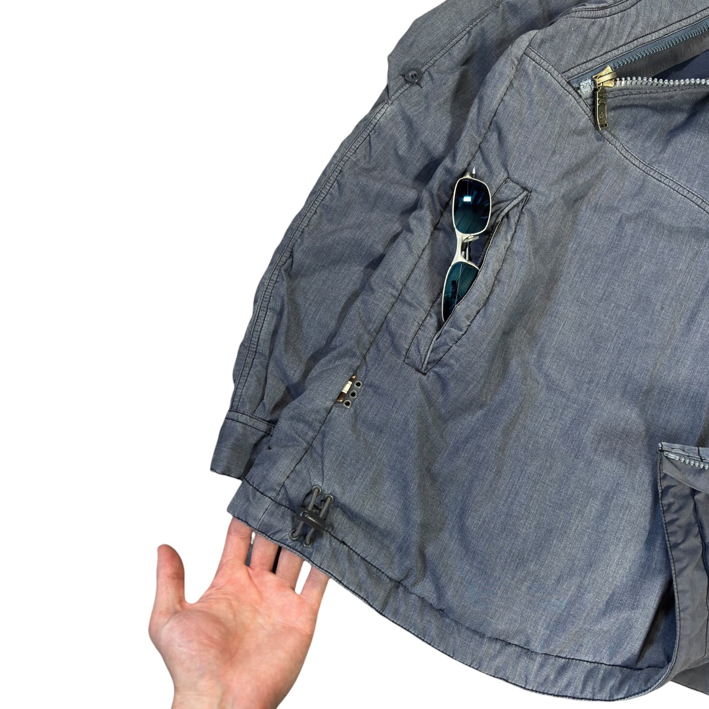 Maharishi 00’s Asymmetric Shoulder Zip Jacket L