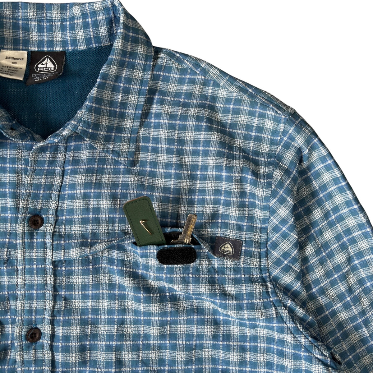 Nike ACG 00's Plaid Ventilated Shirt L