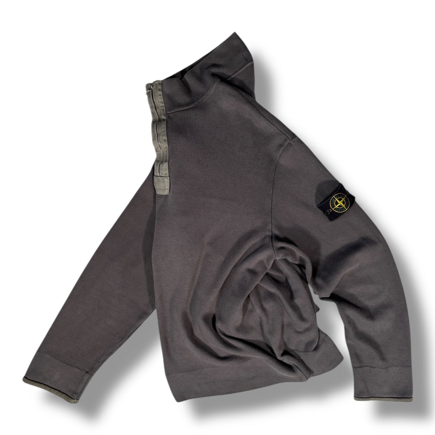 Stone Island AW 2000 Quarter Zip Sweatshirt Extra Large