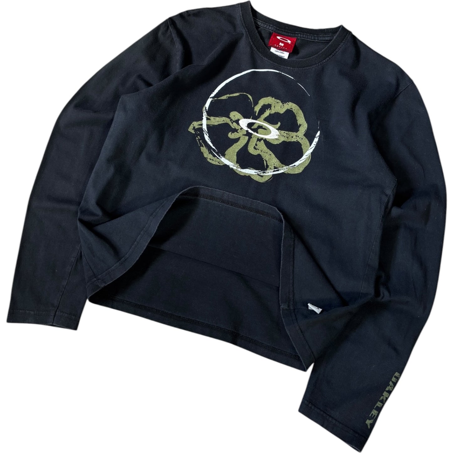 Oakley 00's Flower Graphic Long Sleeve Top UK 8/10