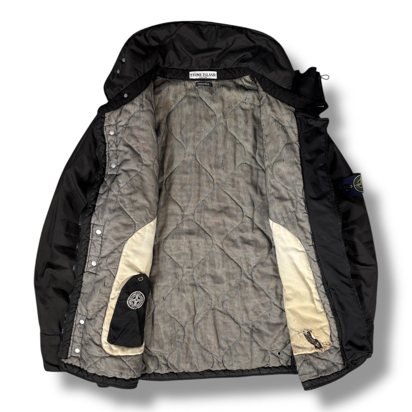 Stone Island AW 2003 Quilted Bomber Jacket Large