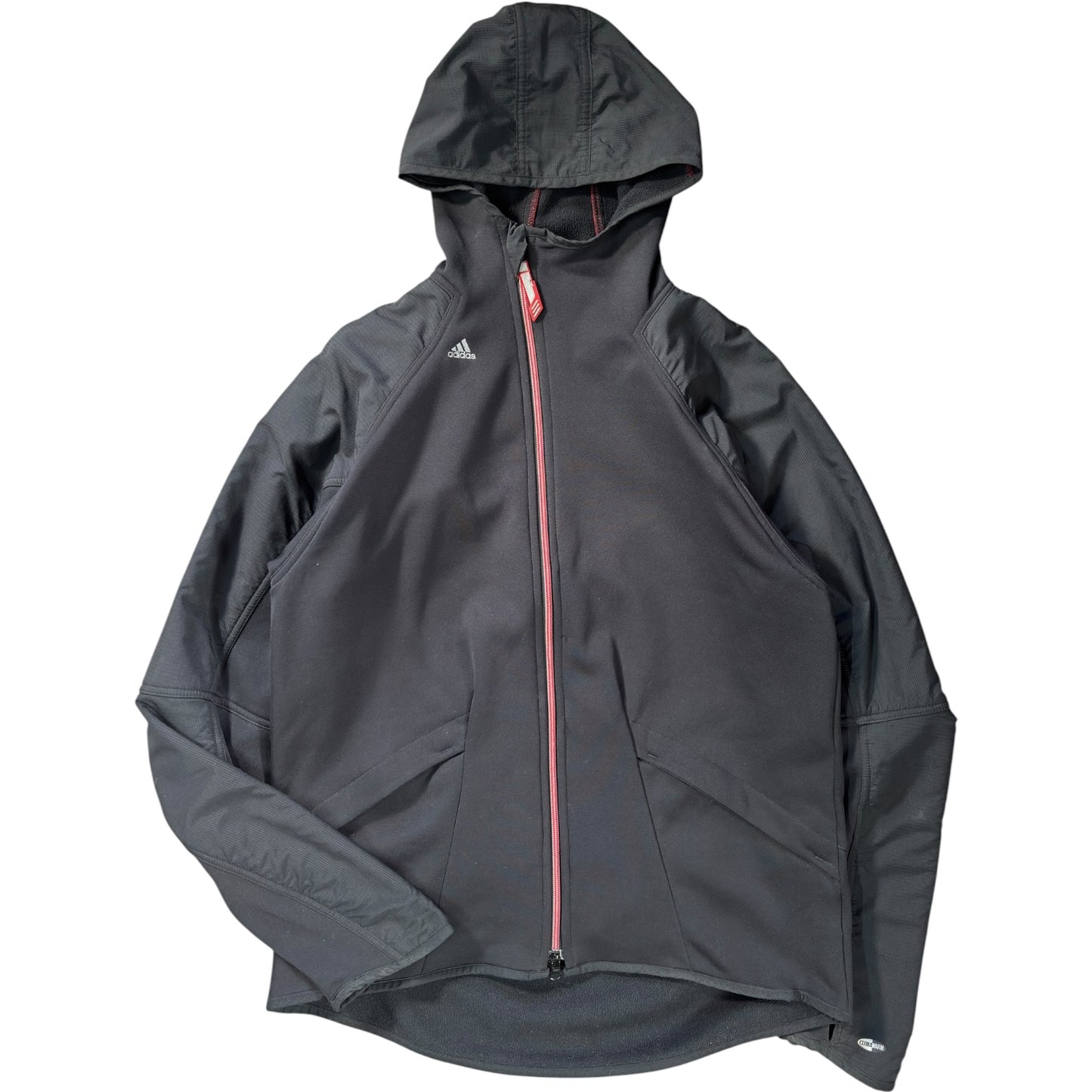 Adidas 2004 Asymmetrical Zip Two Tone Climawarm Hoodie M