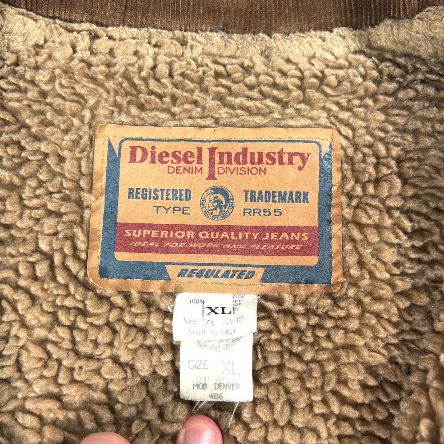 Diesel 90’s “Denver” Sherpa Trucker Jacket XL