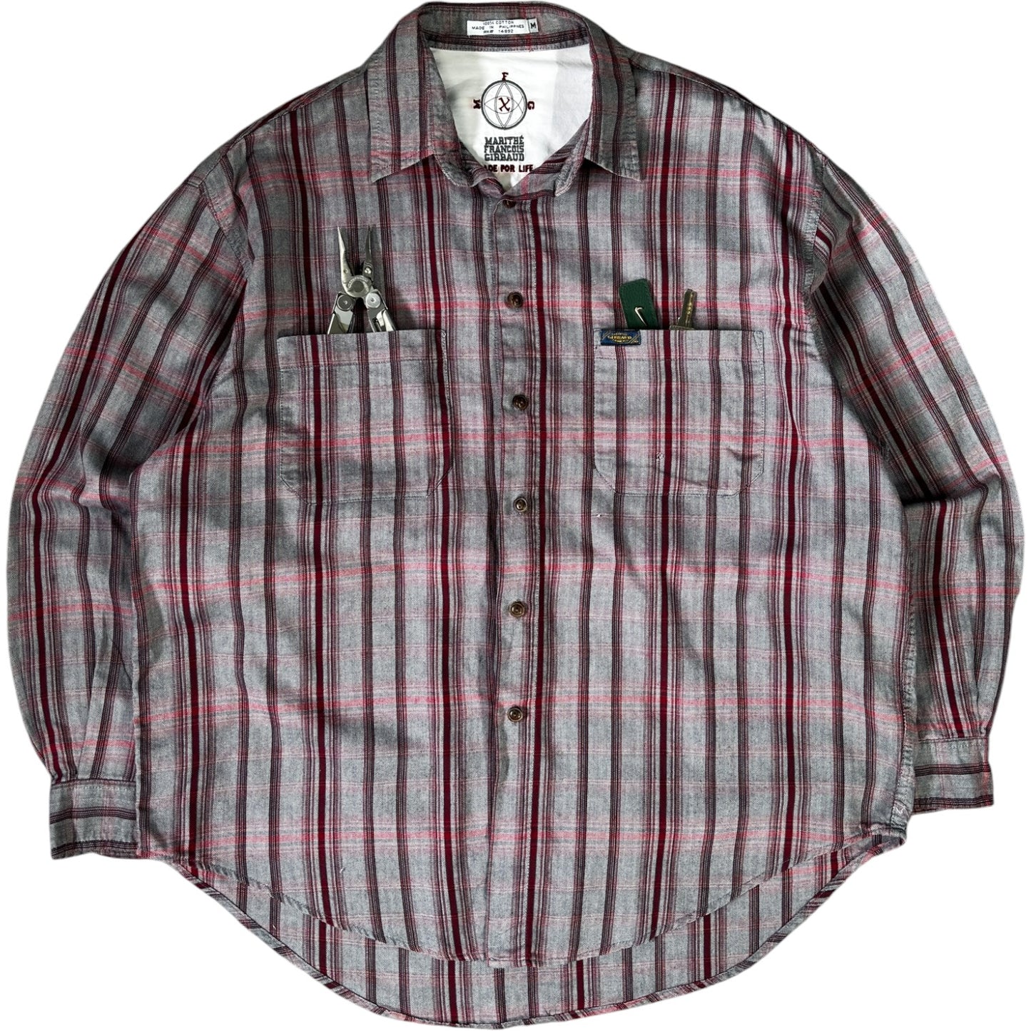 Marithé + François Girbaud Herringbone Cotton Shirt XL
