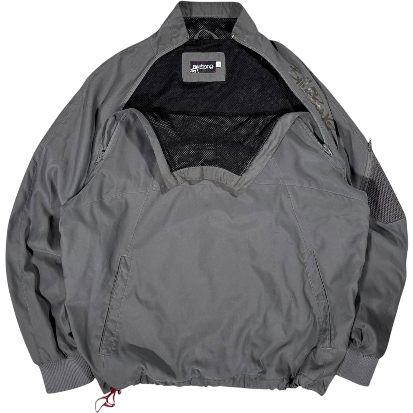 Billabong 2002 Asymmetrical Dual Zip Jacket L