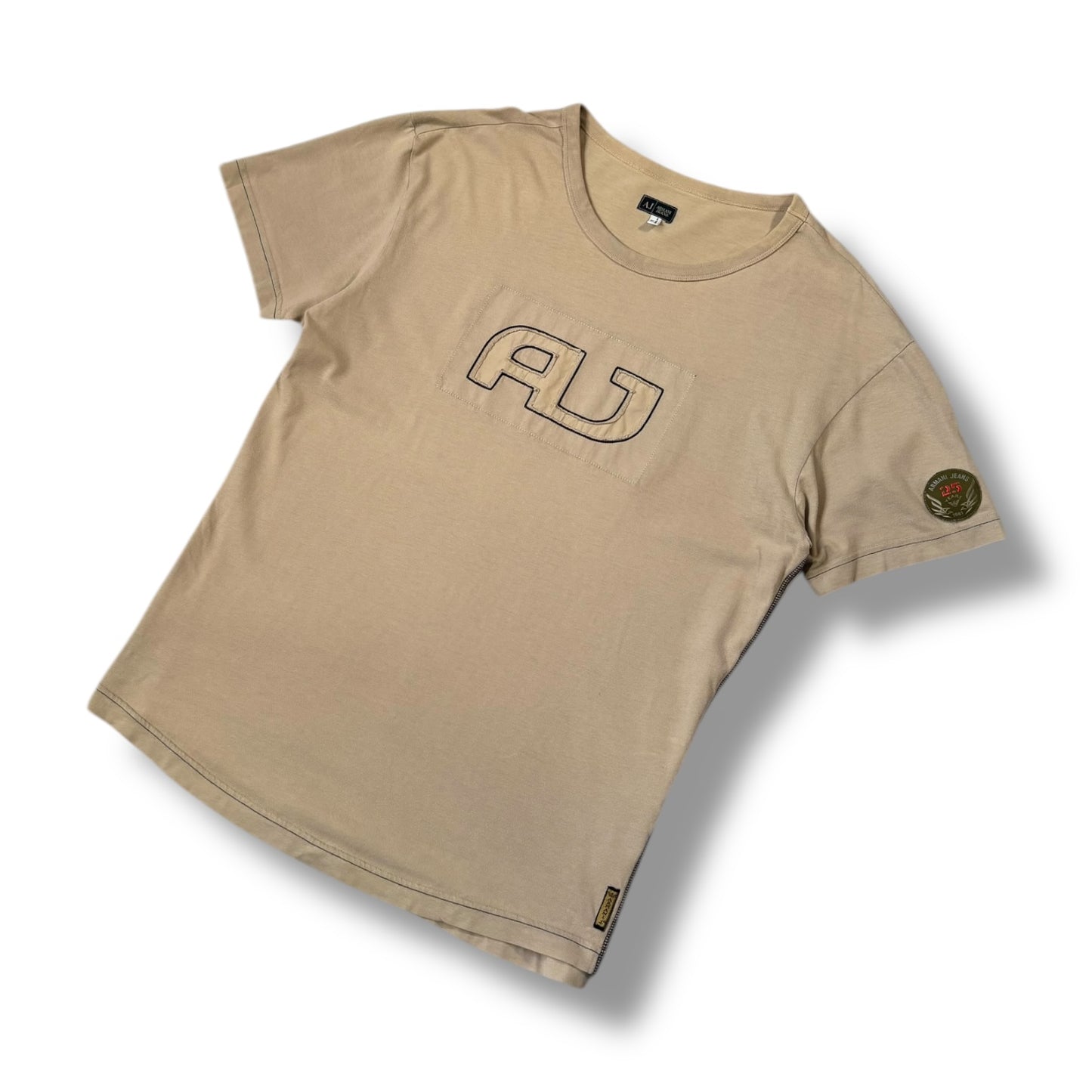 Armani Jeans 00’s Khaki T Shirt Large