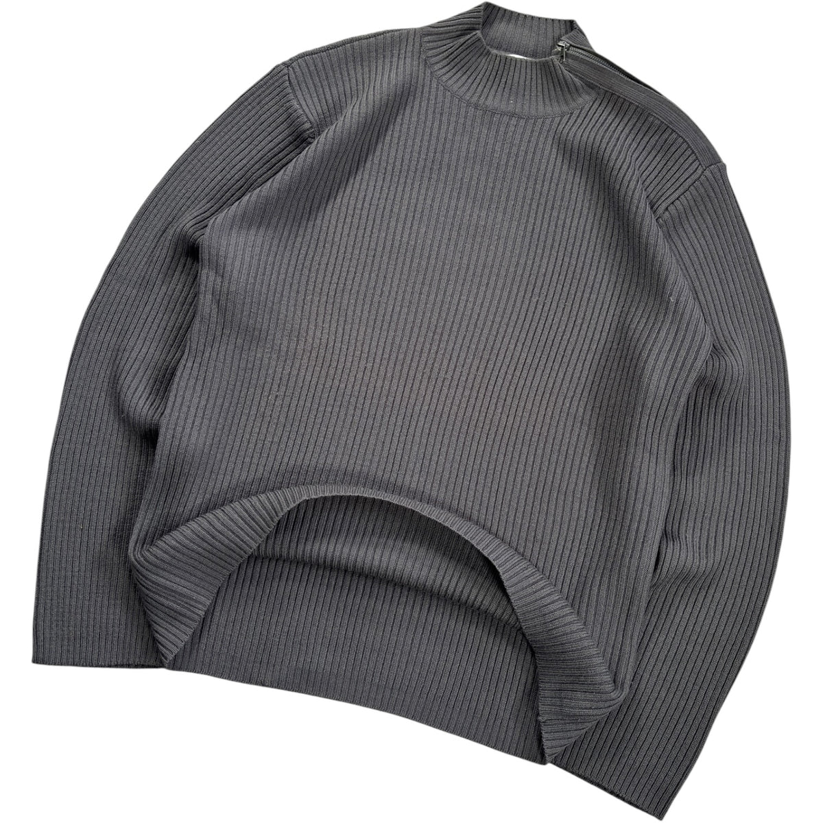 Armani Collezioni 00’s Merino Wool Shoulder Zip Jumper L