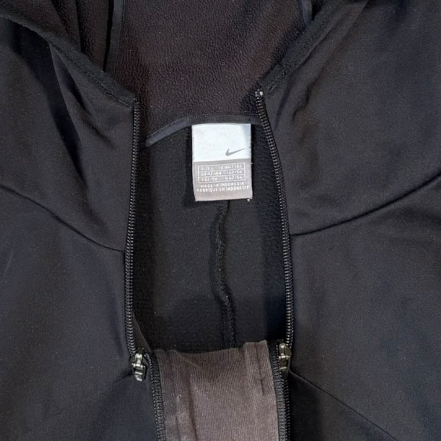 Nike 00’s Air Max Asymmetrical Zipped Centre Swoosh Hoodie Large