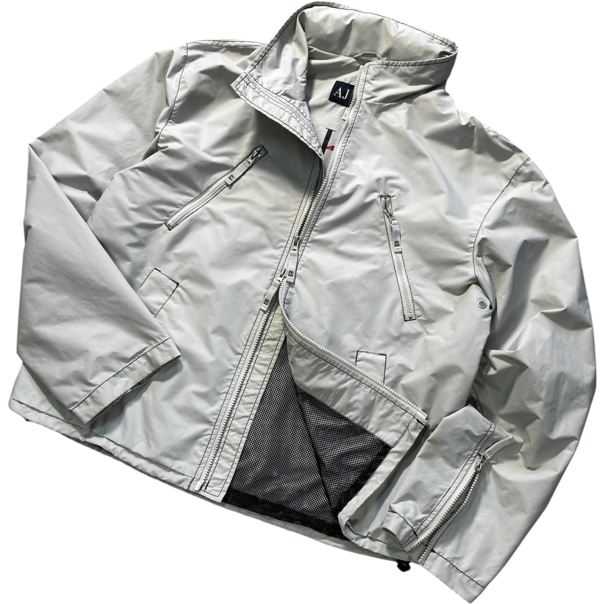 Armani Jeans 00’s Contrast Stitch Technical Jacket L