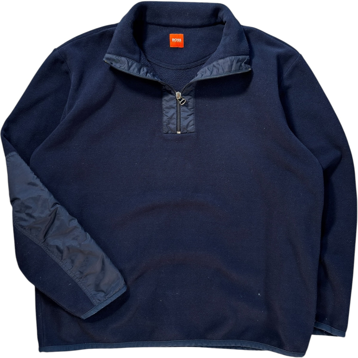 Hugo Boss Orange 00’s Panelled Quarter Zip Fleece XL