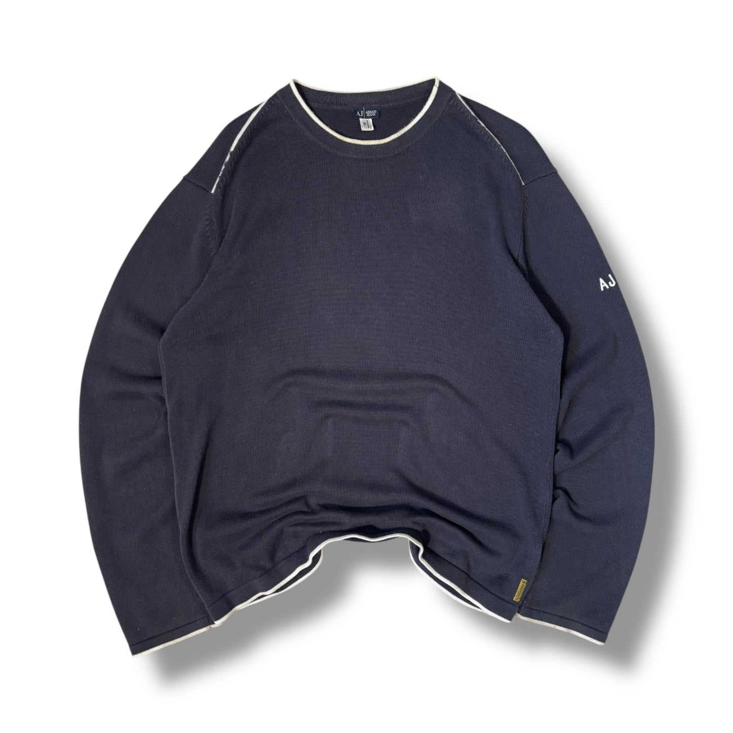 Armani Jeans 00’s Exposed Seam Lightweight Jumper Extra Large