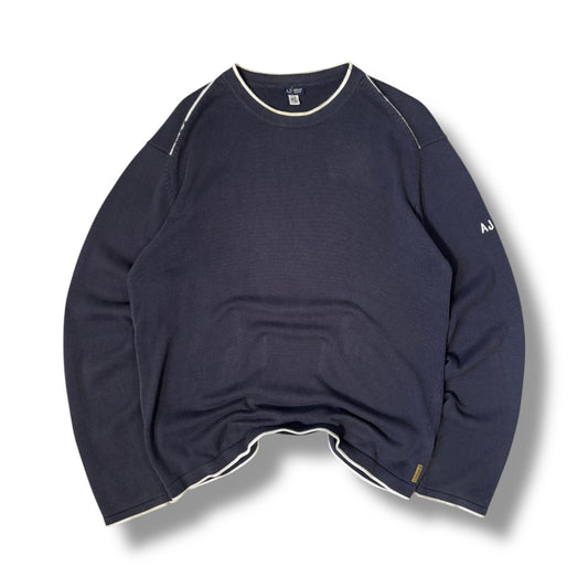 Armani Jeans 00’s Exposed Seam Lightweight Jumper Extra Large
