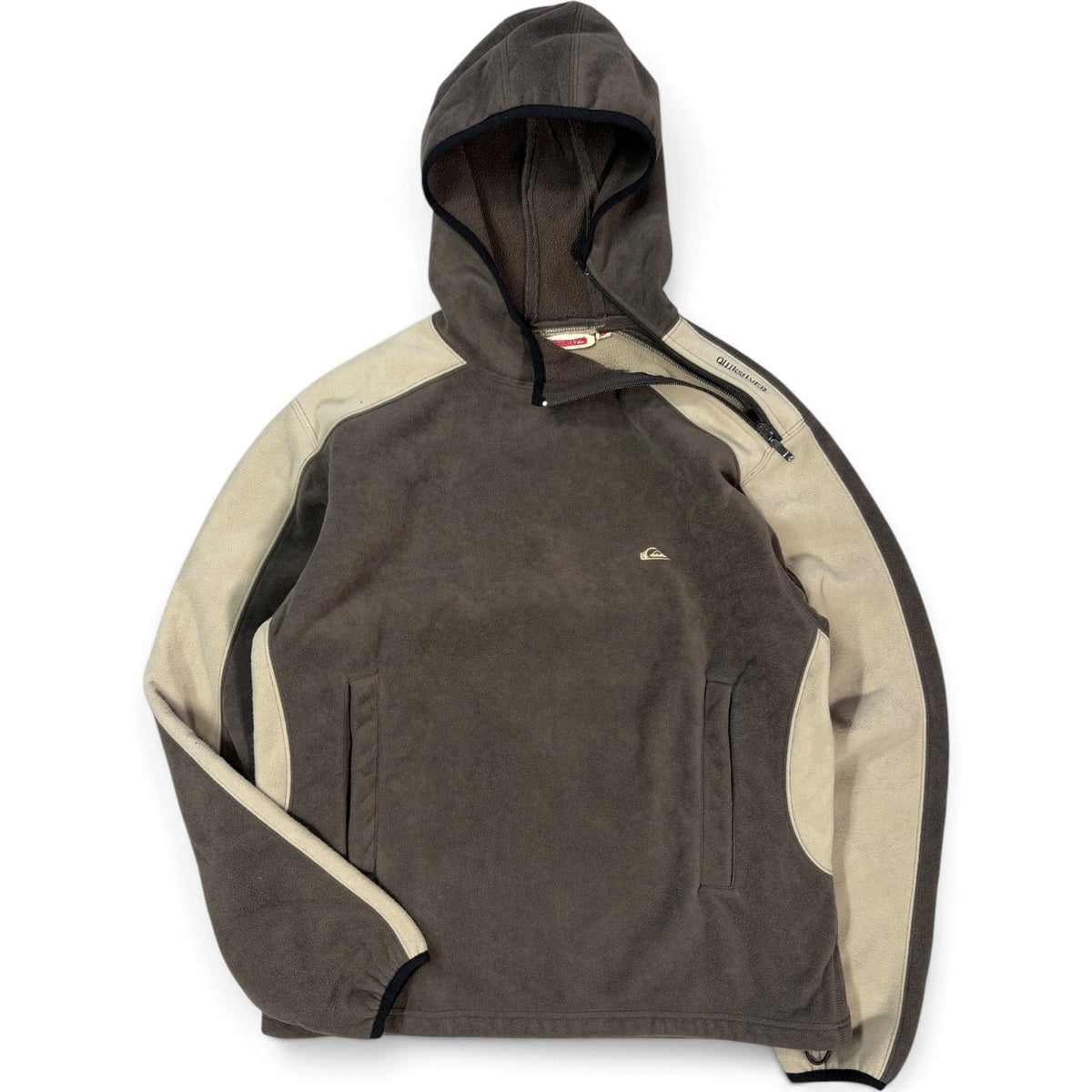 Quiksilver 00’s Hooded Shoulder Zip Fleece M
