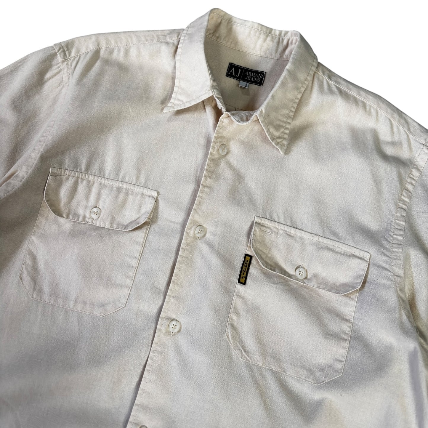 Armani Jeans 00’s Dual Pocket Linen Shirt L