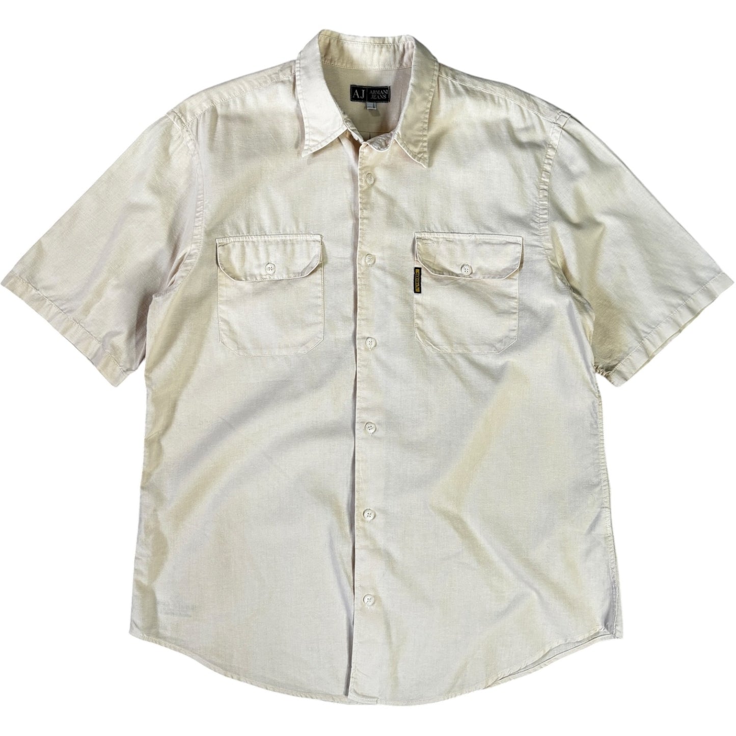 Armani Jeans 00’s Dual Pocket Linen Shirt L