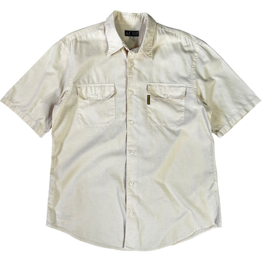 Armani Jeans 00’s Dual Pocket Linen Shirt L