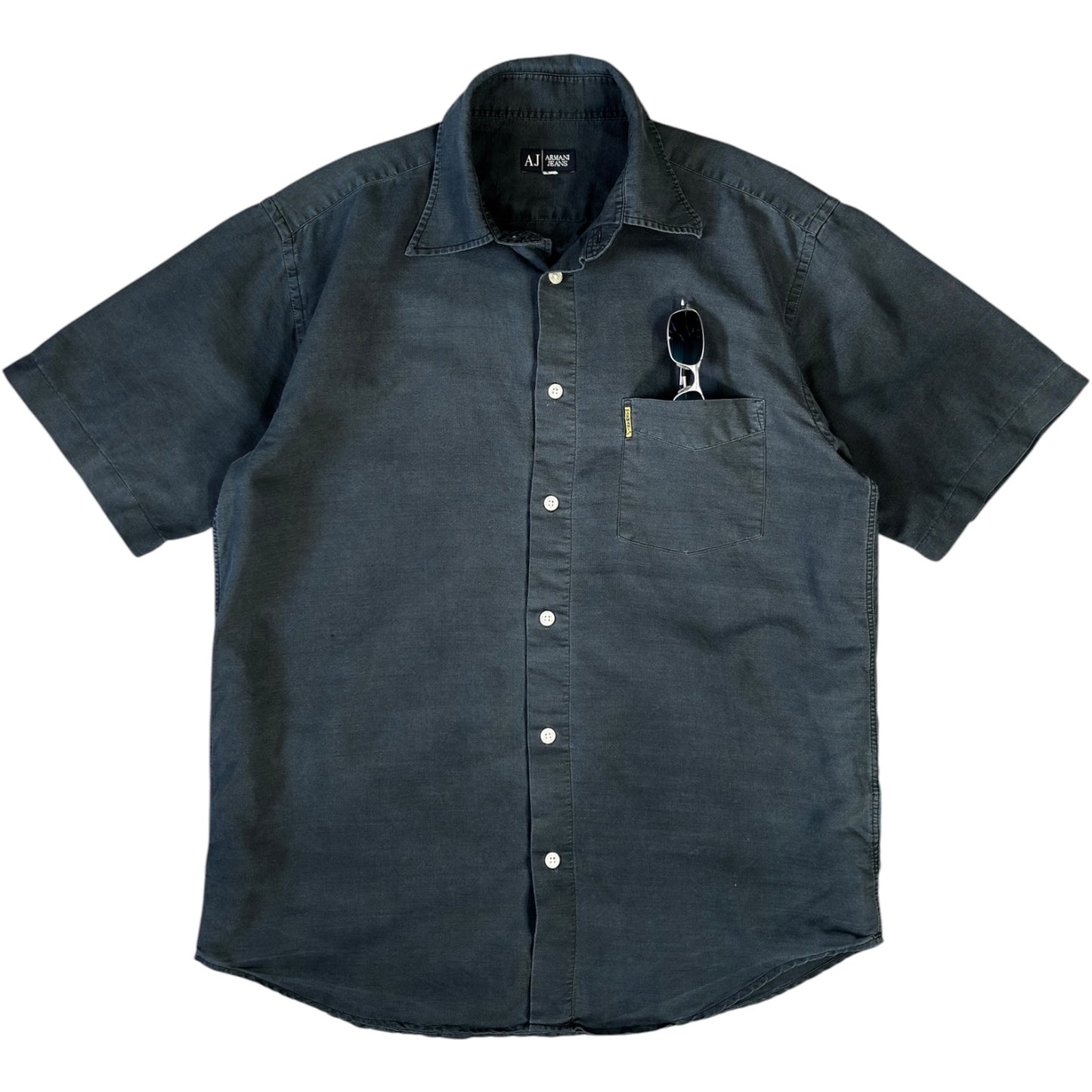 Armani Jeans 00's Faded Cotton Shirt XL