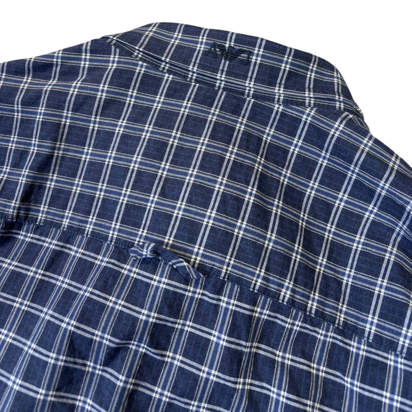Armani Jeans 00’s Checkered Long Sleeve Shirt XL