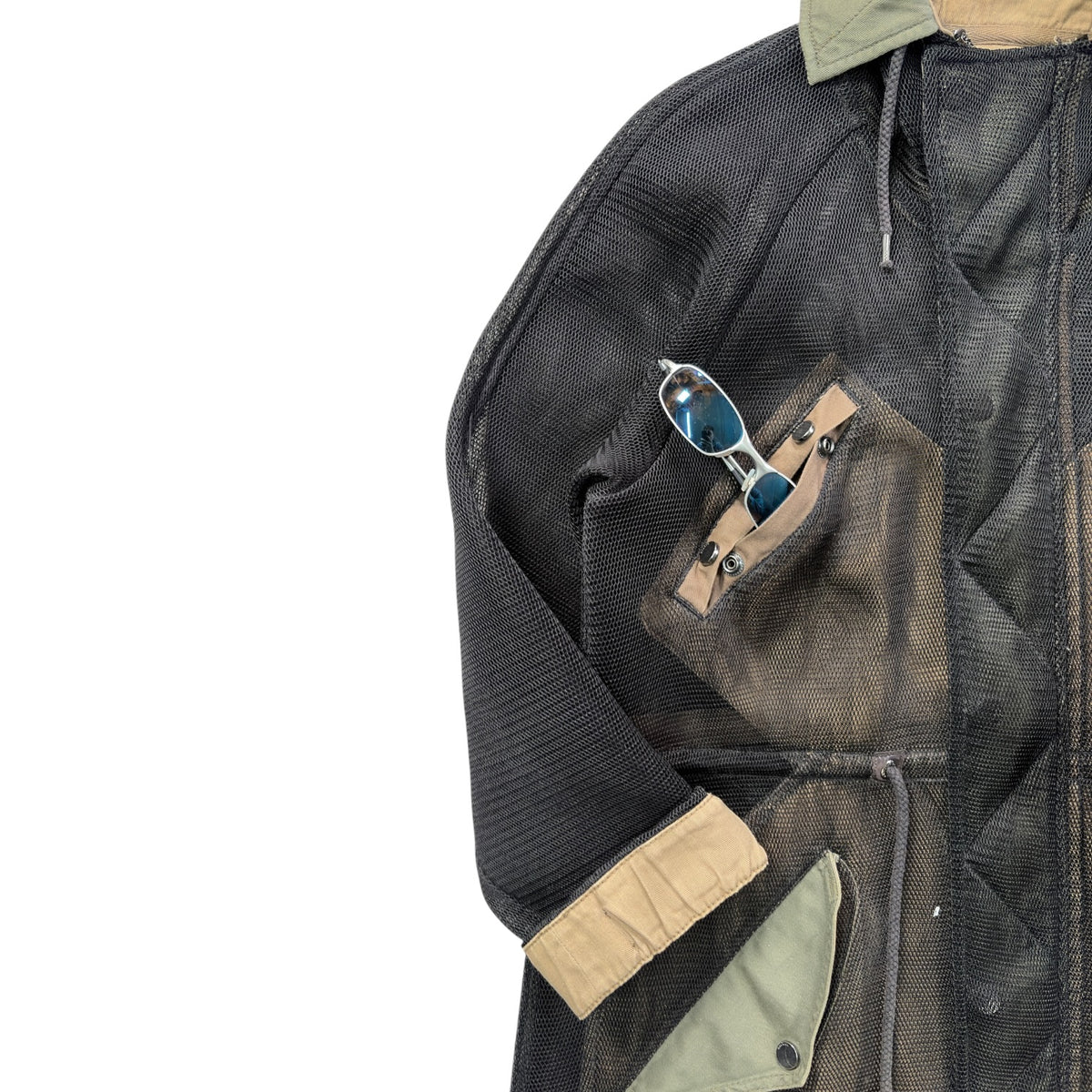 Diesel 00’s Women’s Panelled Mesh Parka Jacket 12/14