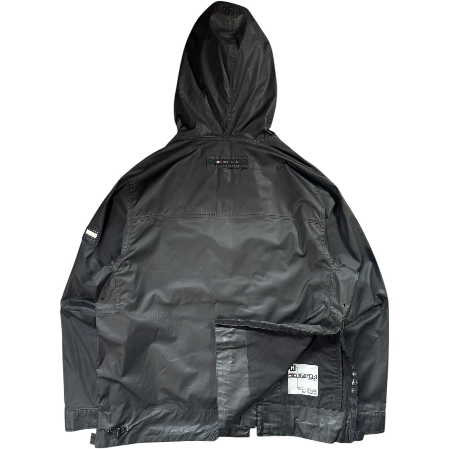 Tommy Hilfiger 00’s Dual Zip Rubberised Jacket L