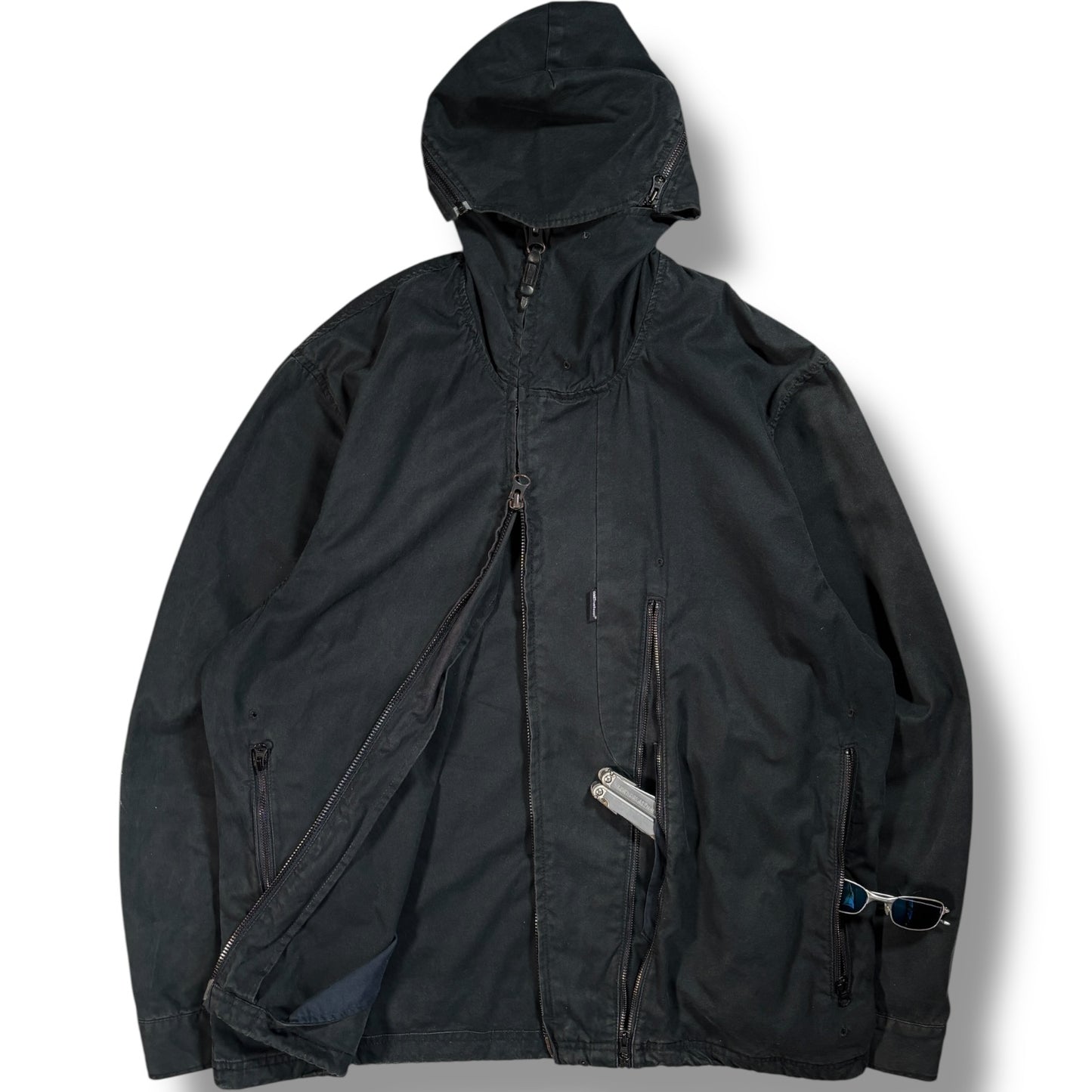 One True Saxon 00’s Aysymetrical Zipped Jacket XL