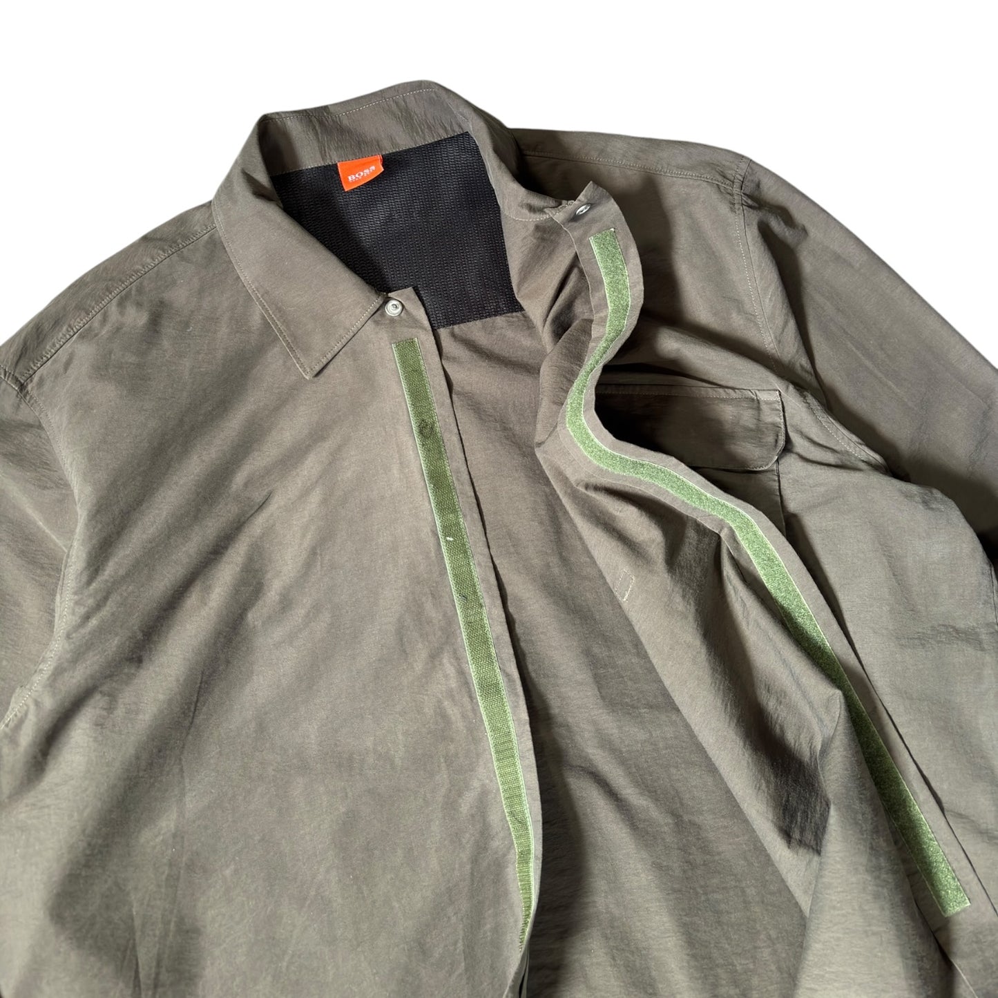Hugo Boss Orange 00’s Detachable Pocket Nylon Shirt L