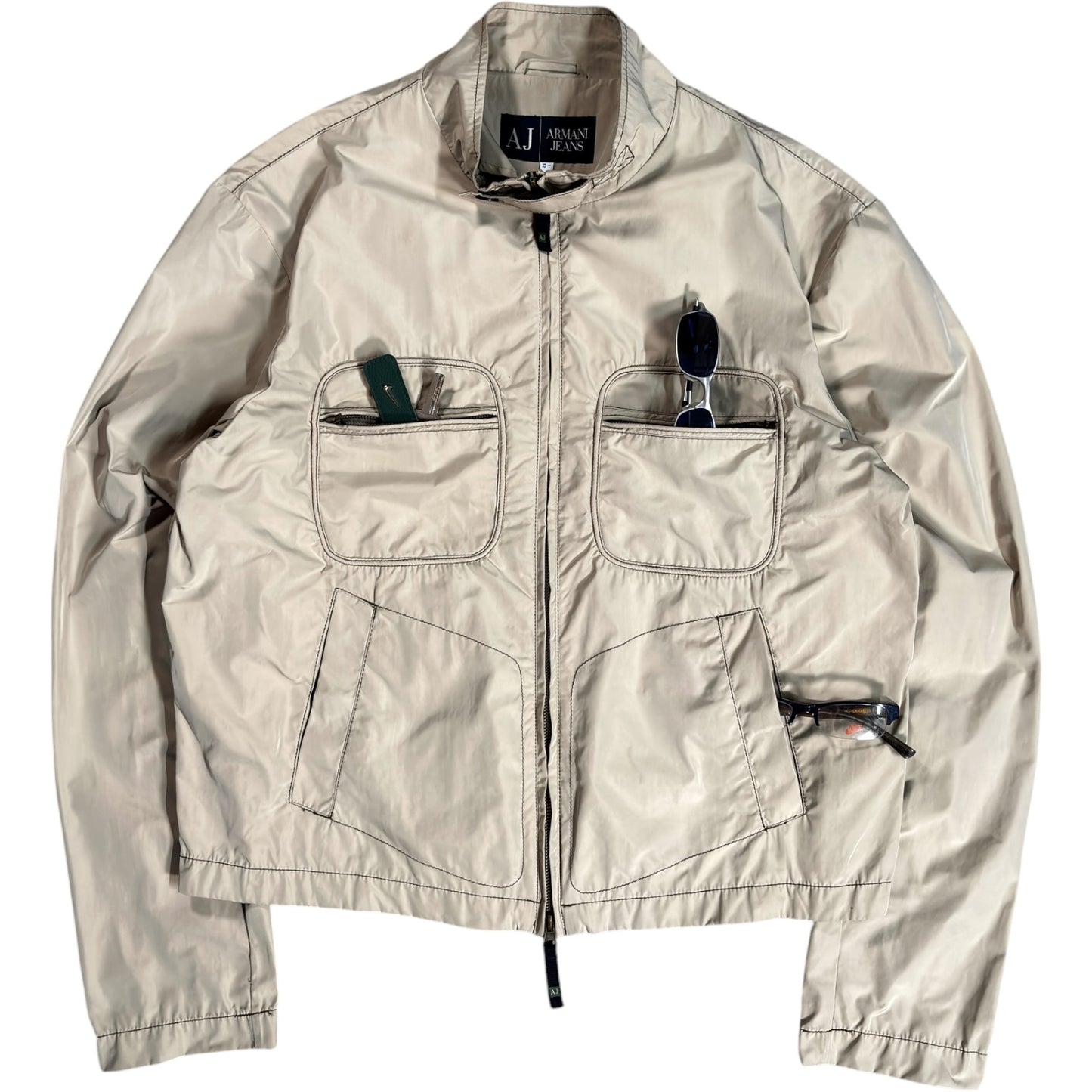 Armani Jeans 00’s Cropped Multipocket Jacket L