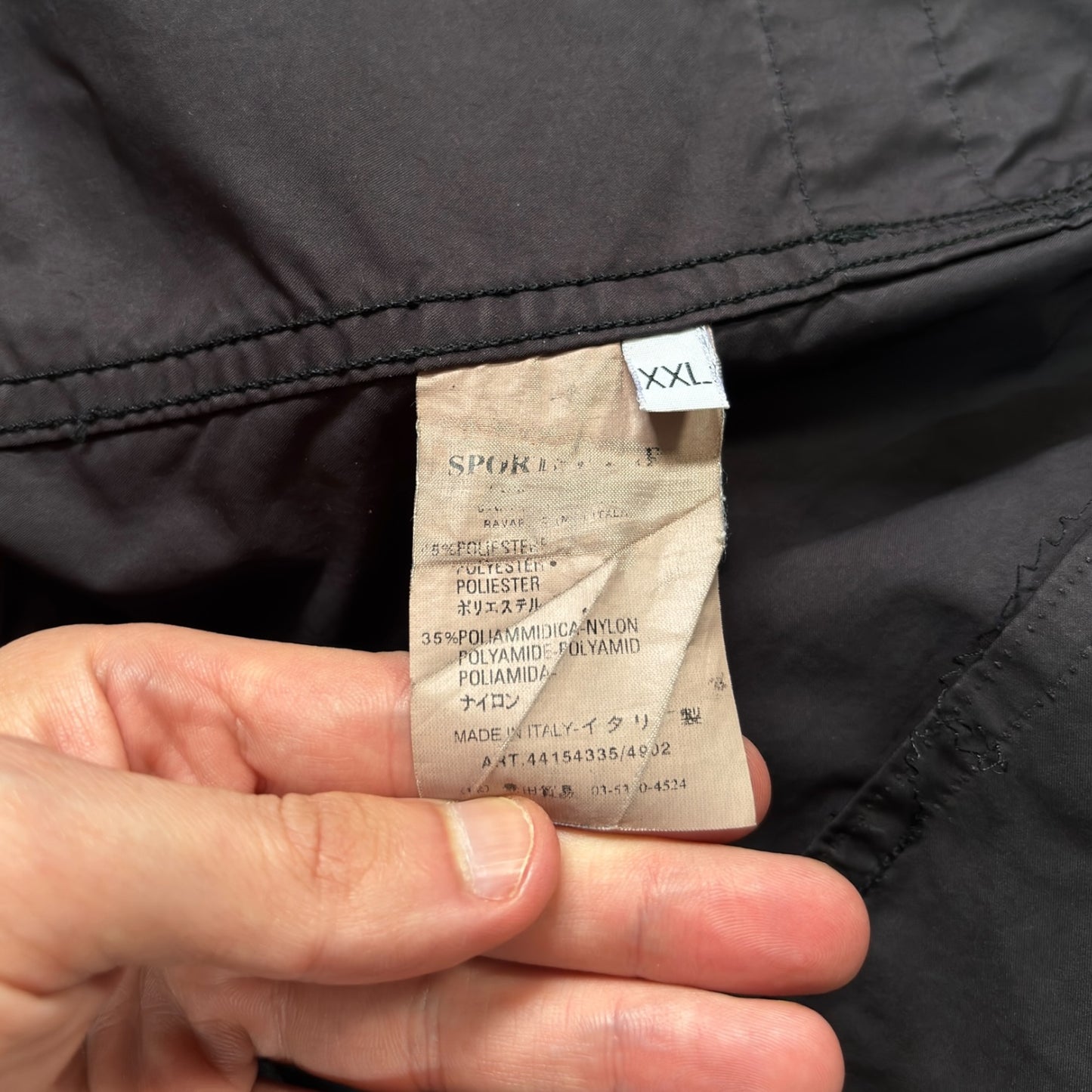 Stone Island 2006 Lightweight Dual Flap Nylon Jacket XL
