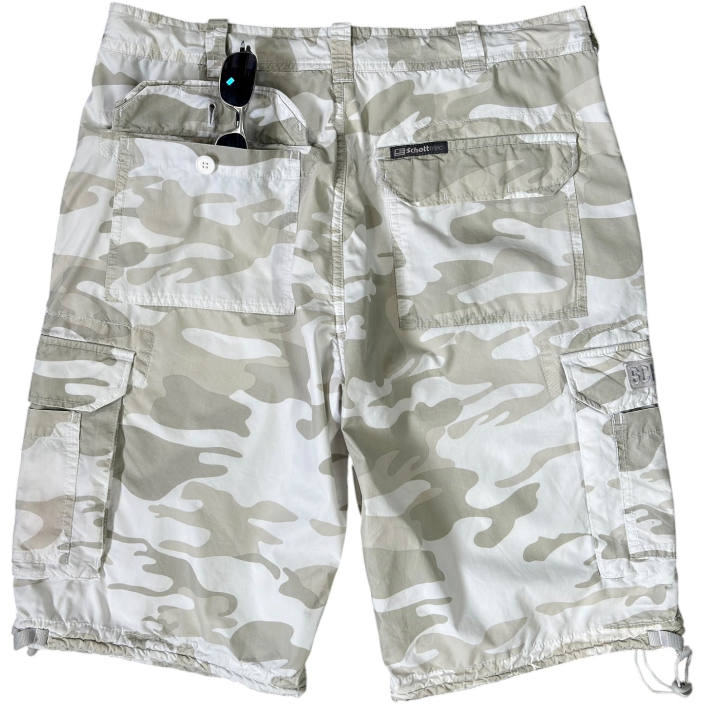 Schott NYC 00’s Camo Cargo Shorts W32